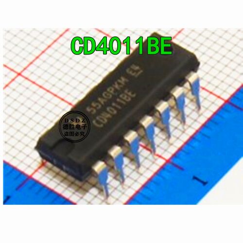 CD4011BE DIP14 直插 四路2输入与非门 逻辑芯片 全新原装现货