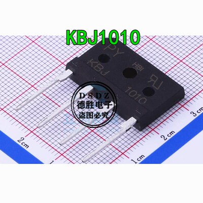 KBJ1010整流桥 10A1000V 扁桥 排桥KBJ1010 桥堆整流器 全新原装