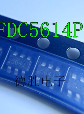 FDC5614P 贴片SOT23-6 丝印564P P沟道场效应MOS管3A60V 全新进口