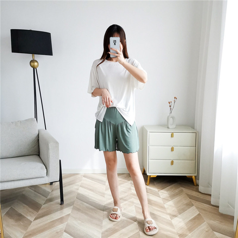 孕妇睡衣短款夏季两件套短袖短裤孕期专用孕晚期薄款简约家居服