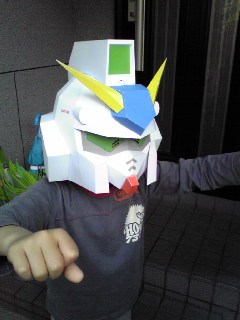 皇冠特惠 SD RX-78-NT-1高达真人头盔纸模型