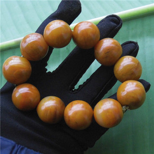 新款促销黄龙玉圆珠单圈大手串男士玉石手饰黄蜡石玉佩手珠吉祥物