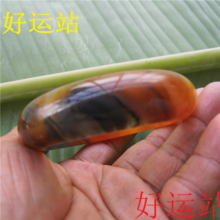 新款促销女士玉镯子黄龙玉手镯黄蜡石手链玉石手环玉佩瑕疵尾货处