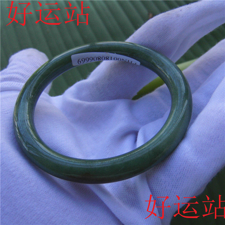 缅甸玉石女生手镯翡翠贵妃圆条玉镯子时尚手工玉佩手饰珠宝首饰玉