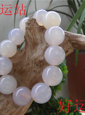 促销新款海洋白玉髓手链玛瑙水晶