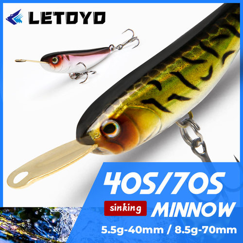 LETOYO 远投沉水米诺金属长舌板5.5g8.5g路亚假饵全泳层翘嘴鲈鱼