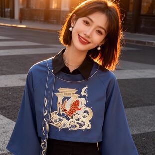 新中式国风连衣裙套装汉服女改良日常通勤裙子小个子日常穿搭套装