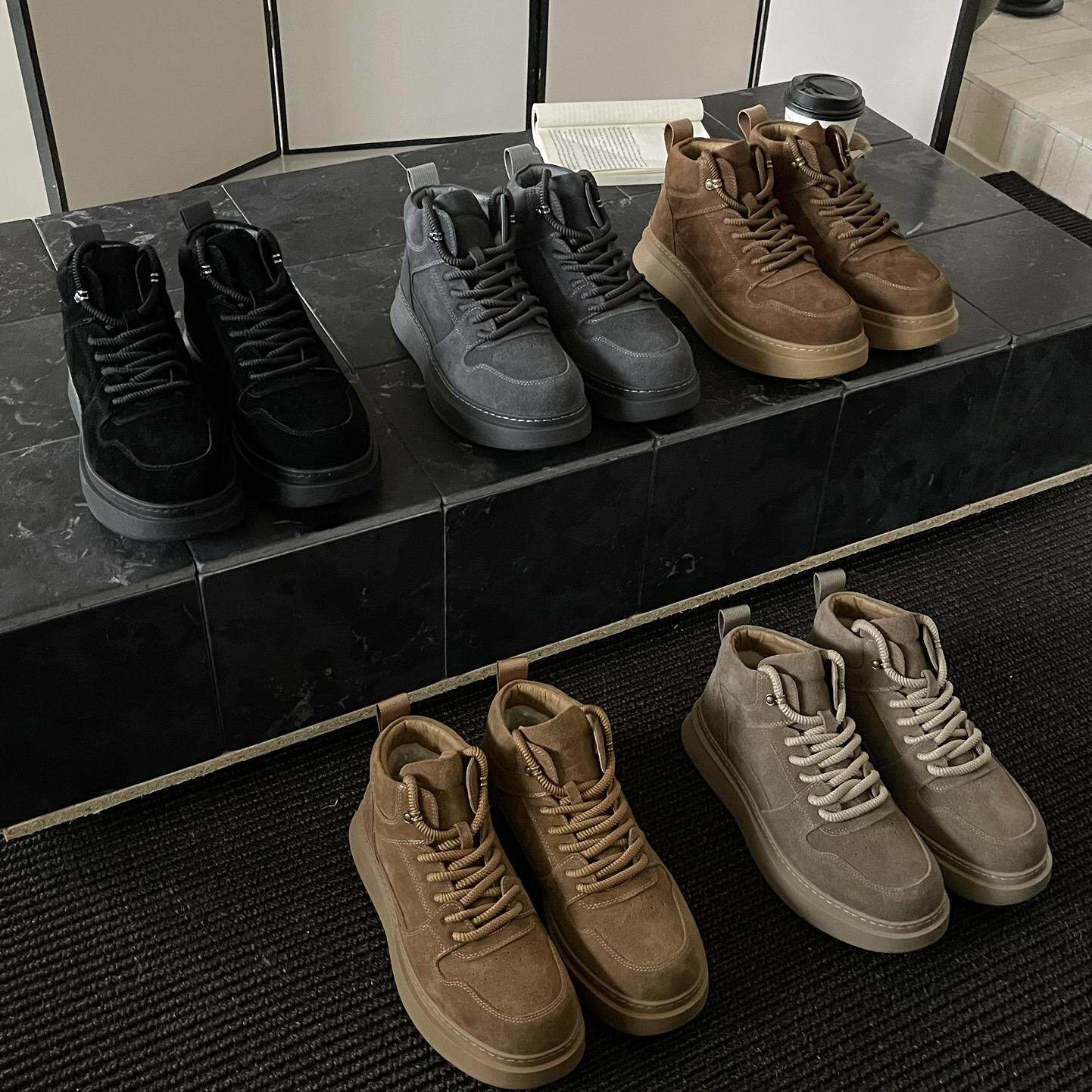 桑坡空军三代羊毛男鞋时尚雪地靴