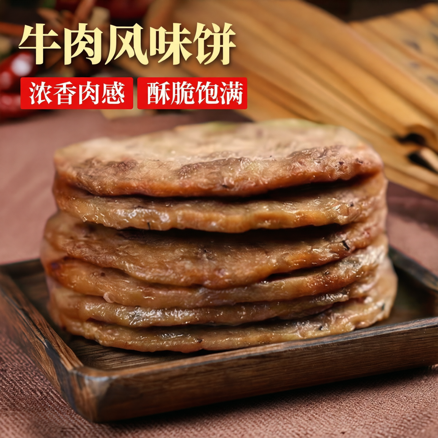 正大牛肉风味饼汉堡1000g/1袋约18片家用商用