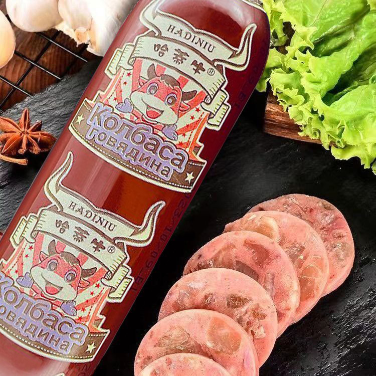 哈蒂牛牛筋肠俄罗斯风味牛筋肠180g牛筋肠即食厂家直发