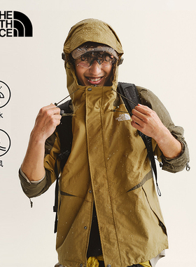 TheNorthFace北面新款冲锋衣男士PERTEX轻量户外徒步防水外套8F19