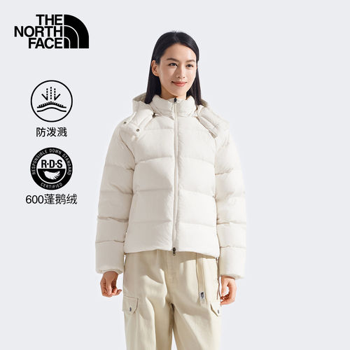 北面女款户外防泼水鹅绒羽绒服