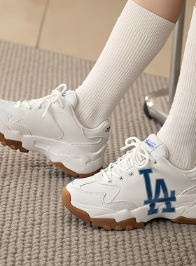 MLB运动鞋男女款老爹鞋鸳鸯低帮复古时尚厚底增高休闲鞋3ASHBCV4N