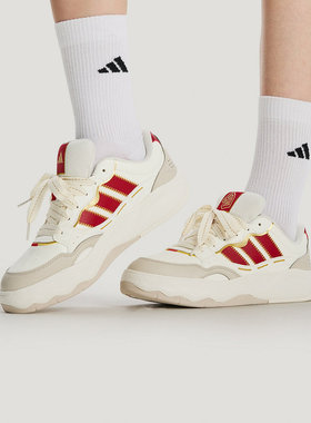 adidas阿迪达斯LITE SHUFFLE马年男女鞋红色休闲运动板鞋KH9021