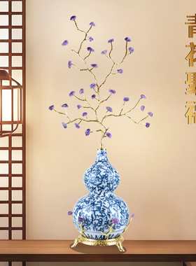 紫气东来葫芦新中式轻奢陶瓷摆件