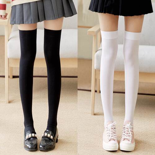 Jk Girl Academy Style Women Knee-High Knitted Socks Preppy