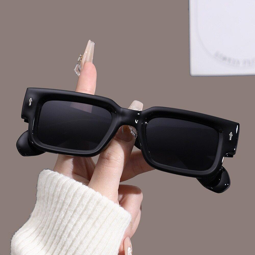 Retro Square Sunglasses 2-Pack for Men & Women - UV400图片