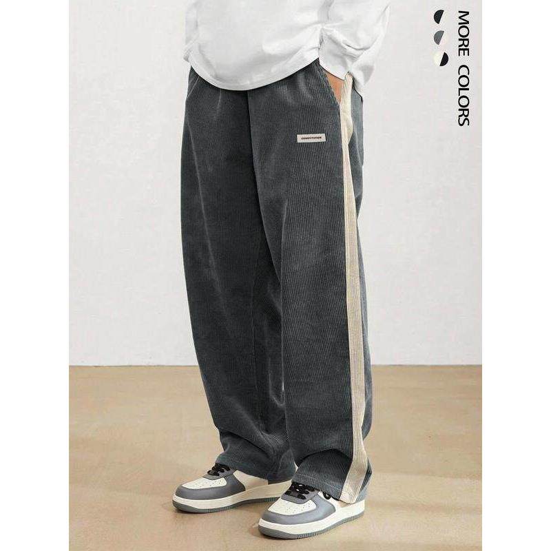 L 24560 Men Daily Wear Pants Casual All Seasons休闲裤子