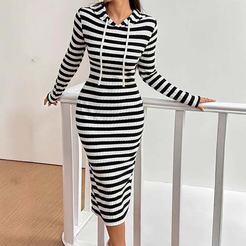 Casual Basic Fashion Short Sleeve Slim Fit Dress Elegant
