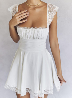 Women'sPlainContrastLaceTie