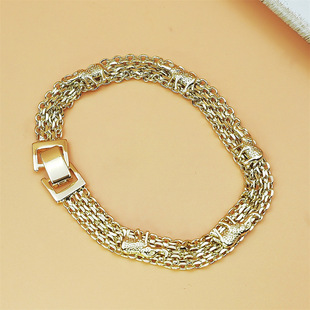 Gold-Plated Evil Eye Elephant Bracelet   Protection &