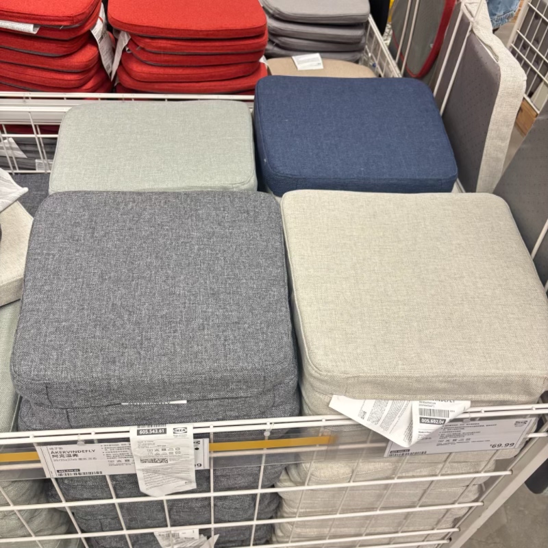 IKEA/宜家 阿克温弗 加厚椅子垫腰靠垫舒适靠腰护腰枕简约纯色