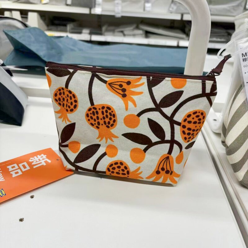 IKEA/宜家 弗斯达配件包收纳袋首饰化妆包整理手拿包条纹便携布袋