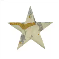 Horse Hair Five-Pointed Star Leather Label Leather Brand Leather Sticker DIY Leather Clothing Accessories Accessories Genuine Leather (41-48)