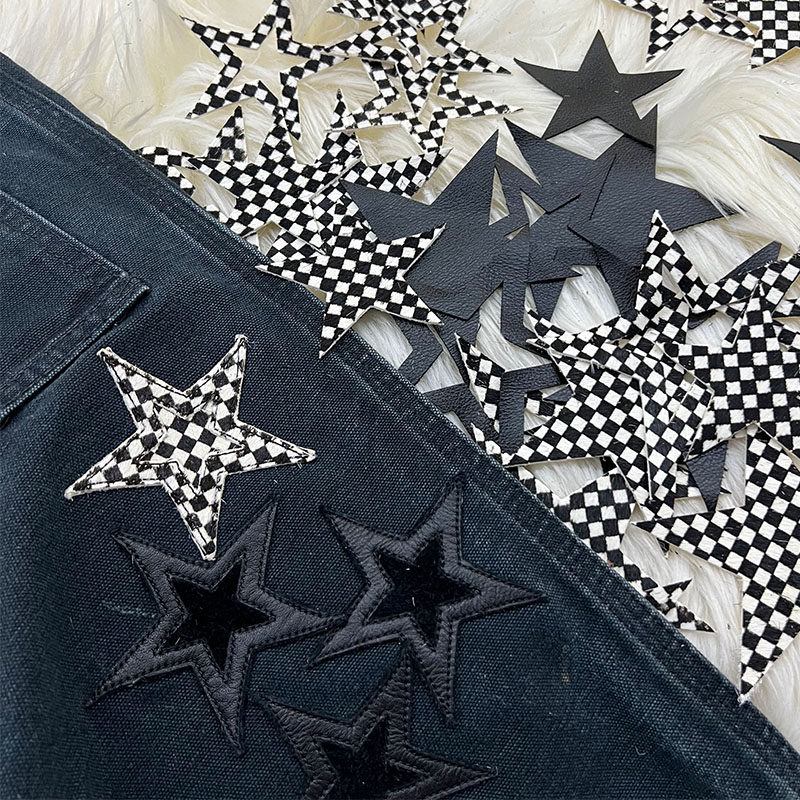 双层五角星diy克罗工装裤马毛真皮五角星皮标皮牌diy辅料配饰配件,纺织面料/辅料/配套,其他纺织辅料,淘宝优惠券,粉丝福利购,淘宝优惠卷