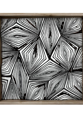 马毛竹子托盘菱形千眼玄关收纳桌面托盘摆件装饰首饰盘木复古风