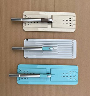 美丽雅一刷净刮刮乐洗刷刷平板拖把配件不锈钢杆子单卖拖布替换装