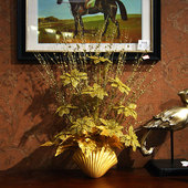 欧式 饰摆设摆件 花开客厅餐桌装 仿真花假花卉绢花艺混合式 搭配四季