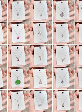 闪亮银饰通体S925纯银简约时尚锁骨项链女百搭气质个性潮 48#