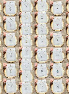 古丽古丽银饰通体S925纯银时尚锁骨项链女百搭气质优雅潮