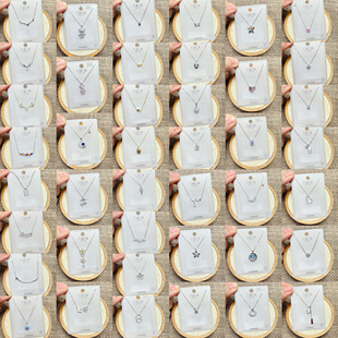 古丽古丽银饰通体S925纯银时尚锁骨项链女百搭气质优雅潮