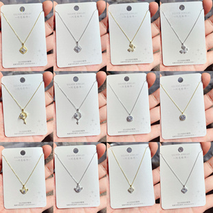 闪亮银饰通体S925纯银时尚锁骨项链女百搭气质优雅个性潮 92#