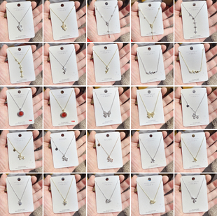 闪亮银饰通体S925纯银时尚锁骨项链女百搭气质优雅个性潮 120#