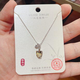 闪亮银饰通体S925纯银新款莫桑钻时尚锁骨项链女百搭气质潮 119#