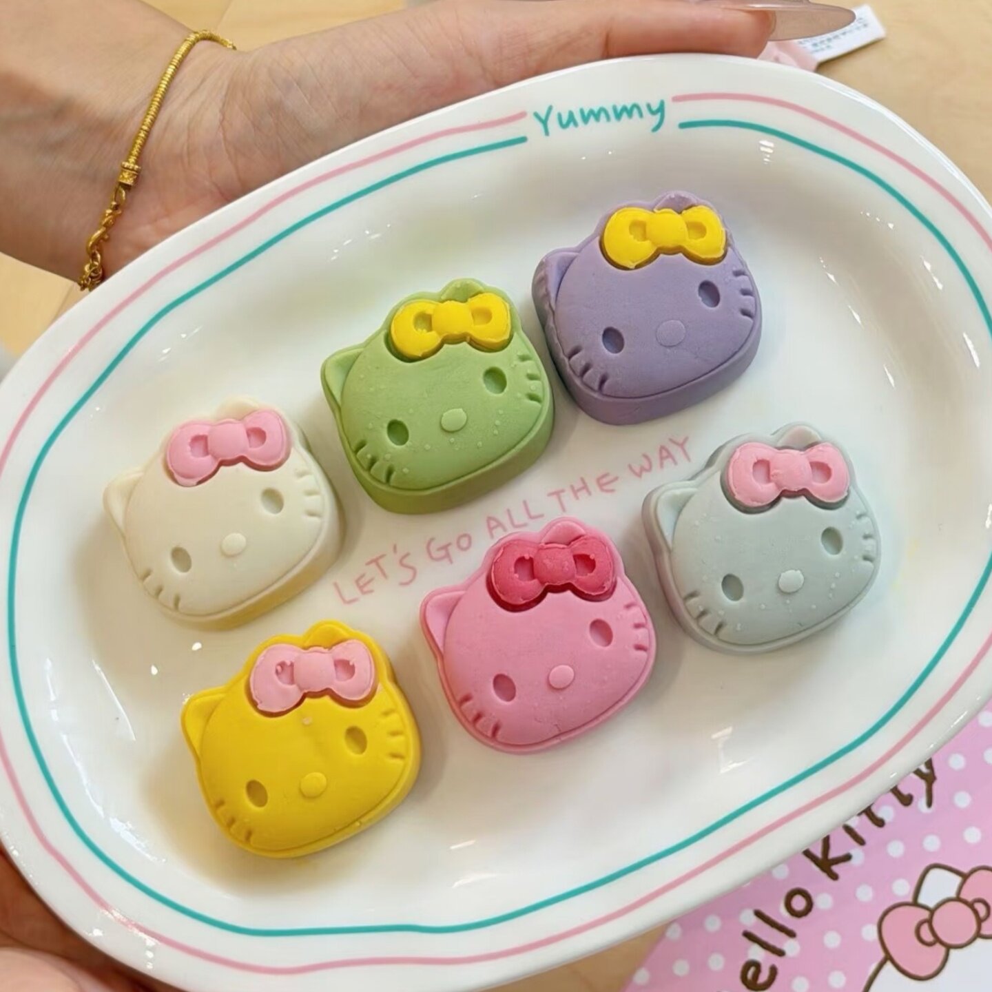 hello kitty月饼手工糕点心卡通礼盒装中秋节伴手礼礼物甜品公司