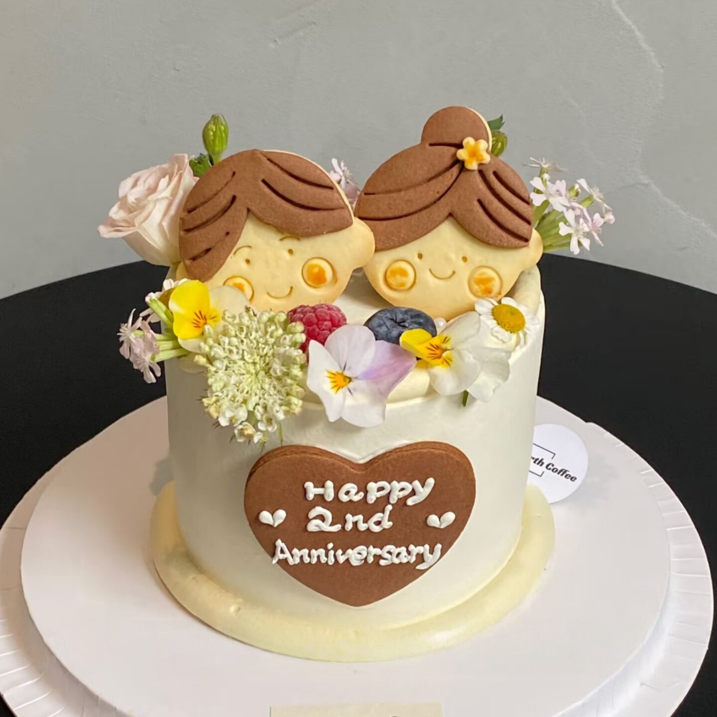 爱心娃娃脸头像男孩女孩数字生日蛋糕装饰甜品曲奇饼干创意同款