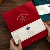 青禾纪私藏相馆粘贴复古覆膜相册diy手工纪念册家庭照片本大容量