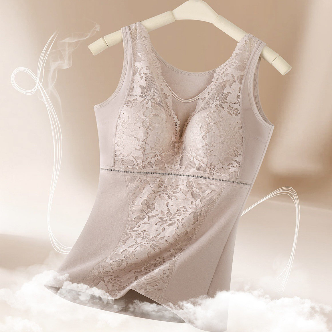 保暖背心女加绒带胸垫文胸一体式打底内搭秋冬塑身衣免穿文胸内衣,女士内衣/男士内衣/家居服,保暖背心,淘宝优惠券,粉丝福利购,淘宝优惠卷