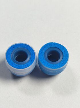 超值全新大厂代工硅胶海绵一体有线无线蓝牙耳机套 大小号 小蓝套