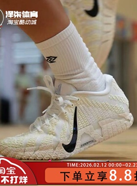 Nike Ja 3 莫兰特3代灰白男款低帮耐磨气垫实战篮球鞋HF2794-100