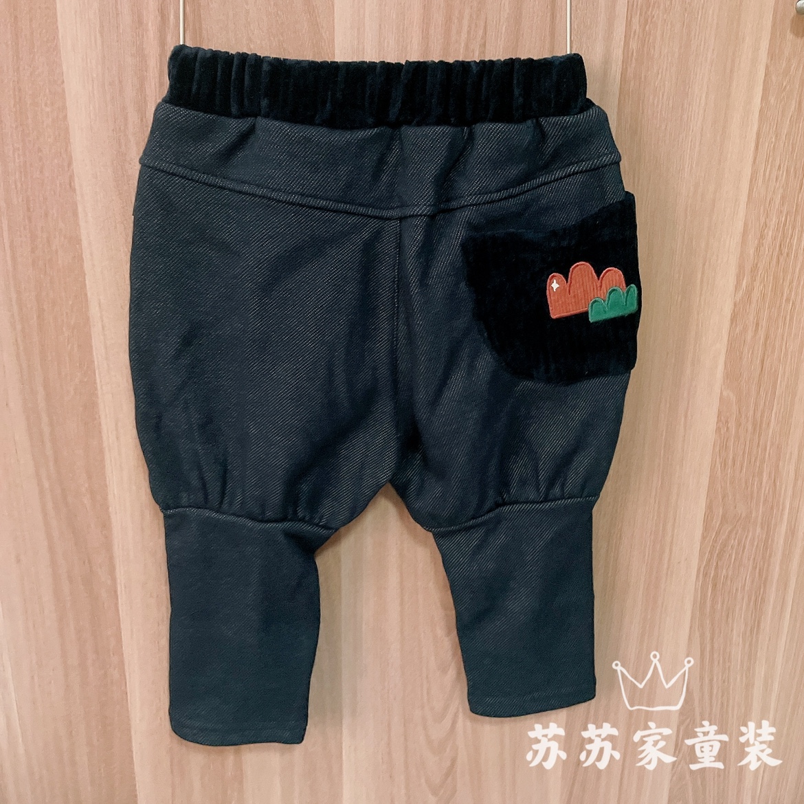 韩国小云朵雨伞童装宝宝秋冬加绒保暖大屁屁裤男女童厚实保暖靴裤
