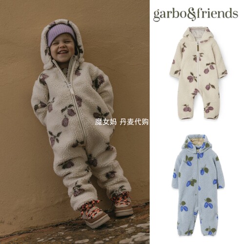 宝宝婴幼儿摇粒绒连体衣保暖外套