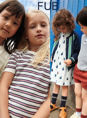 8折现货丹麦FUB 25SS儿童宝宝有机棉针织Polo短袖T恤上衣短裤裙子