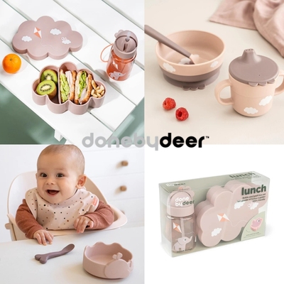 PP吸盘辅食盘水杯辅食餐具套装