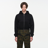 BLINDNOPLAN 连帽卫衣 百搭春季 24SS 基础拼接LOGO刺绣短款