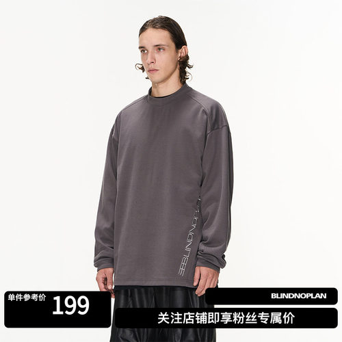 基础刺绣长袖T恤BLINDNOPLAN